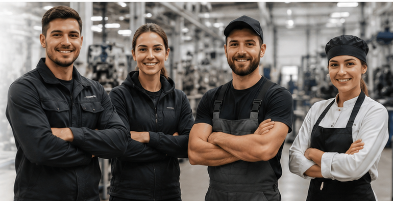Recruitment workers in production and service roles